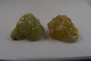(2) Adamite specimens from Ojuela Mine, Mapimi, Durango, Mexico