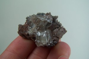 Cerussite crystals on matrix from Tsumeb Mine, Tsumeb, Otjikoto Refion, Namibia