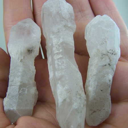 (3) Quartz scepter crystals from Madagascar