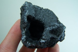 Pyrolusite geode from Morocco