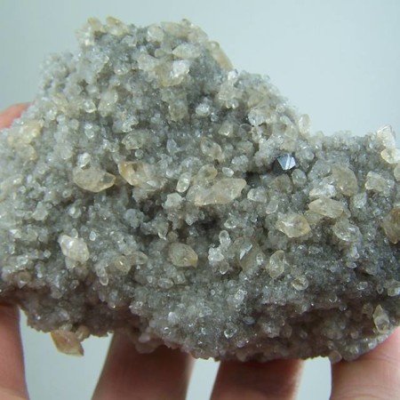 Calcite crystals on matrix from Elmwood Mine, Smith Co., Tennessee