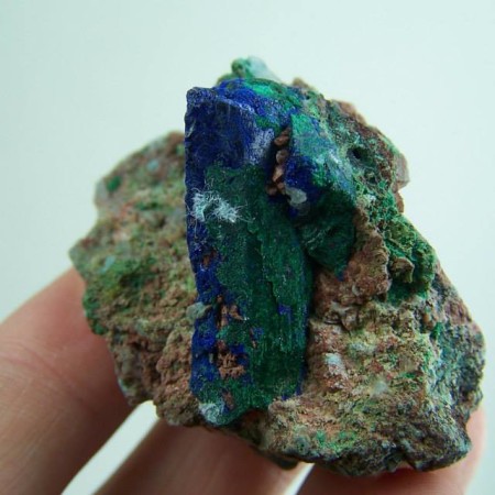 Malachite after Azurite from Tsumeb Mine, Tsumeb, Otjikoto Region, Namibia