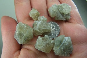 (6) Sulphohalite crystals from Searles Lake, California