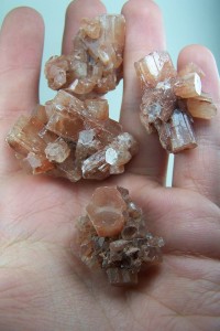 (4) Aragonite cluster from Morocco
