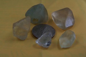 (5) Topaz crystals from Minas Gerais, Brazil