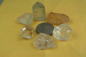 (6) Topaz crystals from Minas Gerais, Brazil