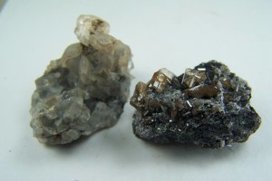Wulfenite and Calcite specimens from Tsumeb Mine, Tsumeb, Otjikoto Refion, Namibia