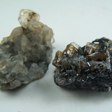 Wulfenite and Calcite specimens from Tsumeb Mine, Tsumeb, Otjikoto Refion, Namibia