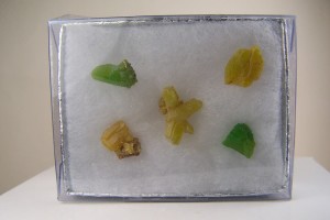 (5) Pyromorphite crystals from Daoping Mine, China