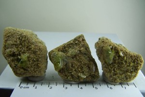 (3) Sphene crystal cluster from Minas Gerais, Brazil