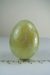 Prehnite carved egg from Australia