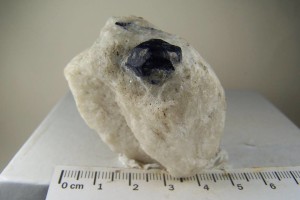 Lazurite (Lapis Lazuli) in Marble from Koksha Valley, Badakhshan Province Afghanistan