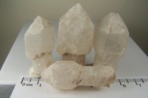 (4) Quartz scepter crystals from Madagascar