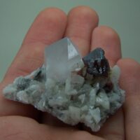 Cinnabar with Quartz on Dolomite from Guizhou Provence, China