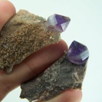 (2) Amethyst specimens from Kazakhstan