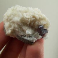 Cinnabar with Dolomite on Basalt from China
