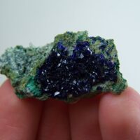 Azurite on matrix from Tsumeb Mine, Tsumeb, Otjikoto Region, Namibia