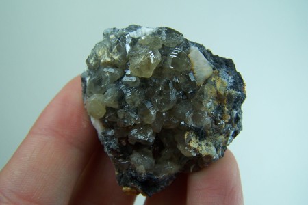 Cerussite crystals on Galena from Mibladen, Morocco