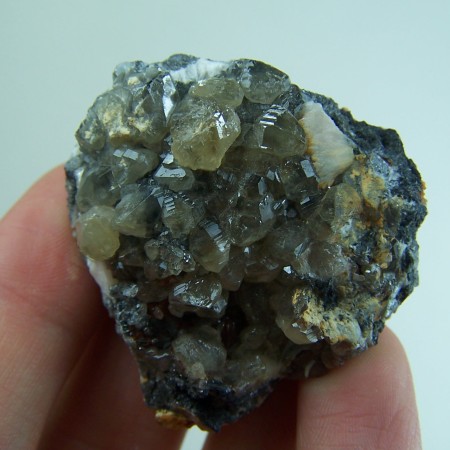 Cerussite crystals on Galena from Mibladen, Morocco