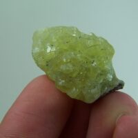 Prehnite with Tanzanite from Merelani Hills, Tanzania