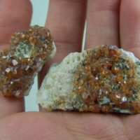 (2) Spessartite Garnet specimens from Tongbei Province, China