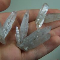 (3) Quartz clusters from Sentinel Rock, El Paso Co., Colorado
