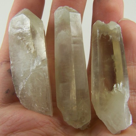 (3) Natural Quartz var. Citrine crystals from Arkansas