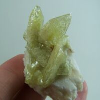 Brazilianite crystals on matrix from Minas Gerais, Brazil