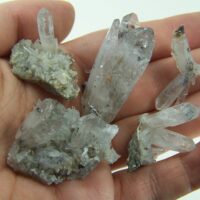 (5) Quartz clusters from Sentinel Rock, El Paso Co., Colorado