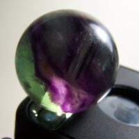 Color zoned Fluorite sphere from China