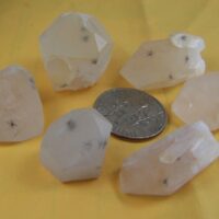 (6) Hollandite included Quartz crystals from Madagascar
