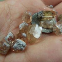 (14) Topaz crystals from Wah Wah Mtns., Utah