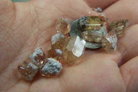 (14) Topaz crystals from Wah Wah Mtns., Utah