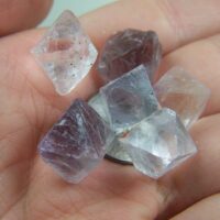 (6) Fluorite cleaved octahedrons from China