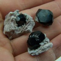 (3) Garnet var. Spessartite on Rhyolite from Garnet Hill, Nevada