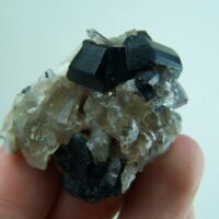 Schorl Tourmaline on Quartz from Eronog Mtn., Namibia