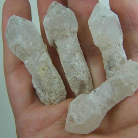 (4) Quartz scepter crystals from Madagascar