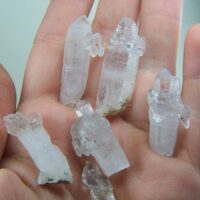 (6) Quartz scepters from Minas Gerais, Brazil