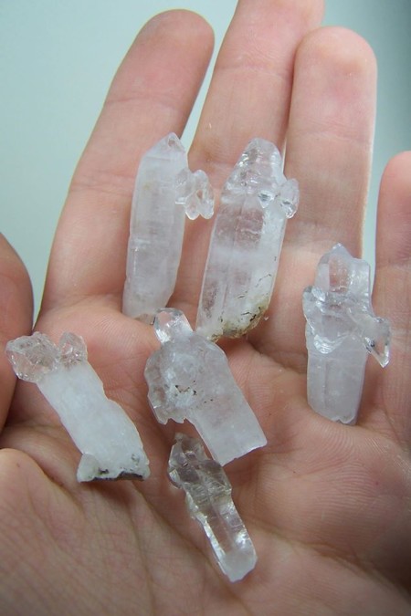 (6) Quartz scepters from Minas Gerais, Brazil