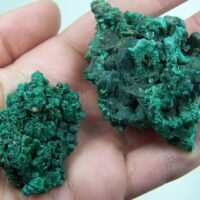(2) Malachite specimens from the Democratic Republic of Congo
