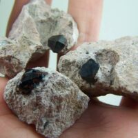 (3) Garnet var. Spessartite on Rhyolite from Garnet Hill, Nevada