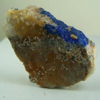Linarite on Quartz from New Mexico