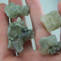 (4) Sulphohalite crystals from Searles Lake, California