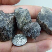 Axinite rough from New Melones Dam spillway area, California
