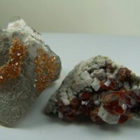 (2) Spessartite Garnet specimens from Tongbei Province, China