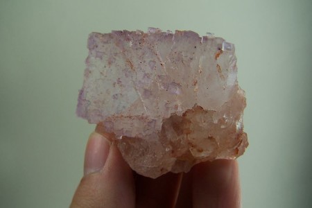 Pale Fluorite crystal from Naica, Mexico