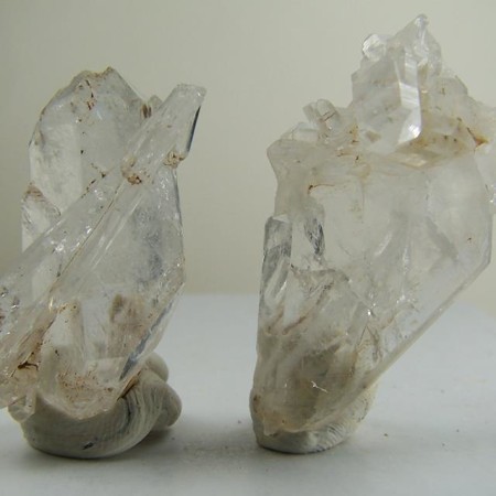 (2) Faden Quartz crystals from Northern Areas, Pakistan