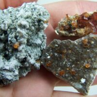(3) Spessartite Garnet specimens from Tongbei Province, China