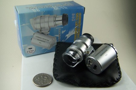 Better than a loupe, loupe, 60x currency micro-scope