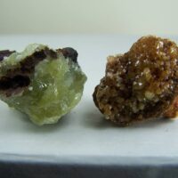 (2) Adamite specimens from Ojuela Mine, Mapimi, Durango, Mexico